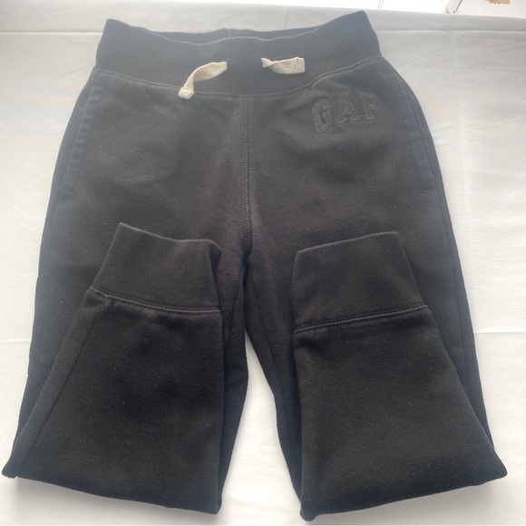 Gap Kids Boys Joggers Black Size Small Gap Logo On Front Pockets & Drawstring - Picture 1 of 4